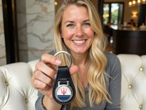 Maserati Benutzerdefinierte Schlüsselanhänger Edles Acryl Luxus